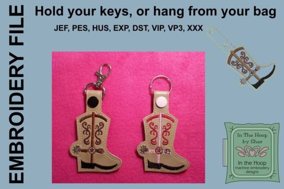 Cowboy Boot Key Fob