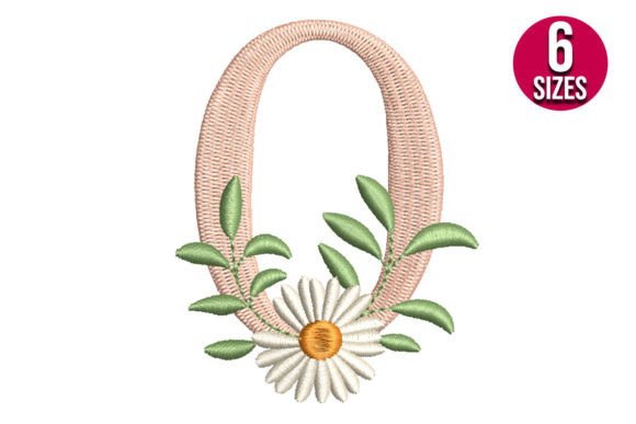 Floral Alphabet Letter O