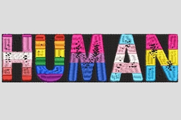 Human with Colorful Quotes