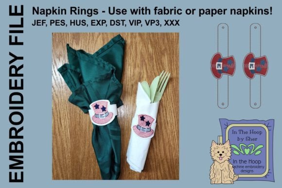 Patriotic Hat Napkin Rings