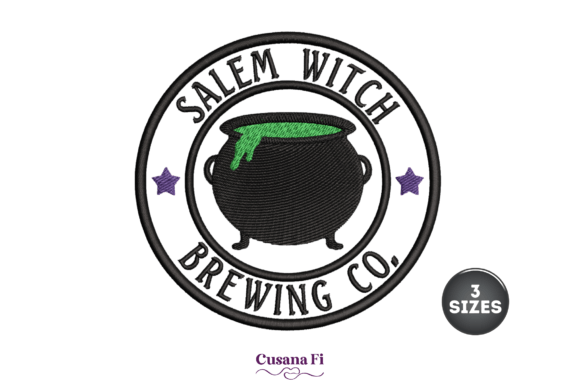 Salem Witch Brewing Co Embroidery Design Review