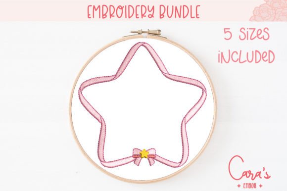 Star Frame - Satin Stitch