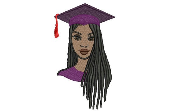 Young African Woman in Graduation Cap